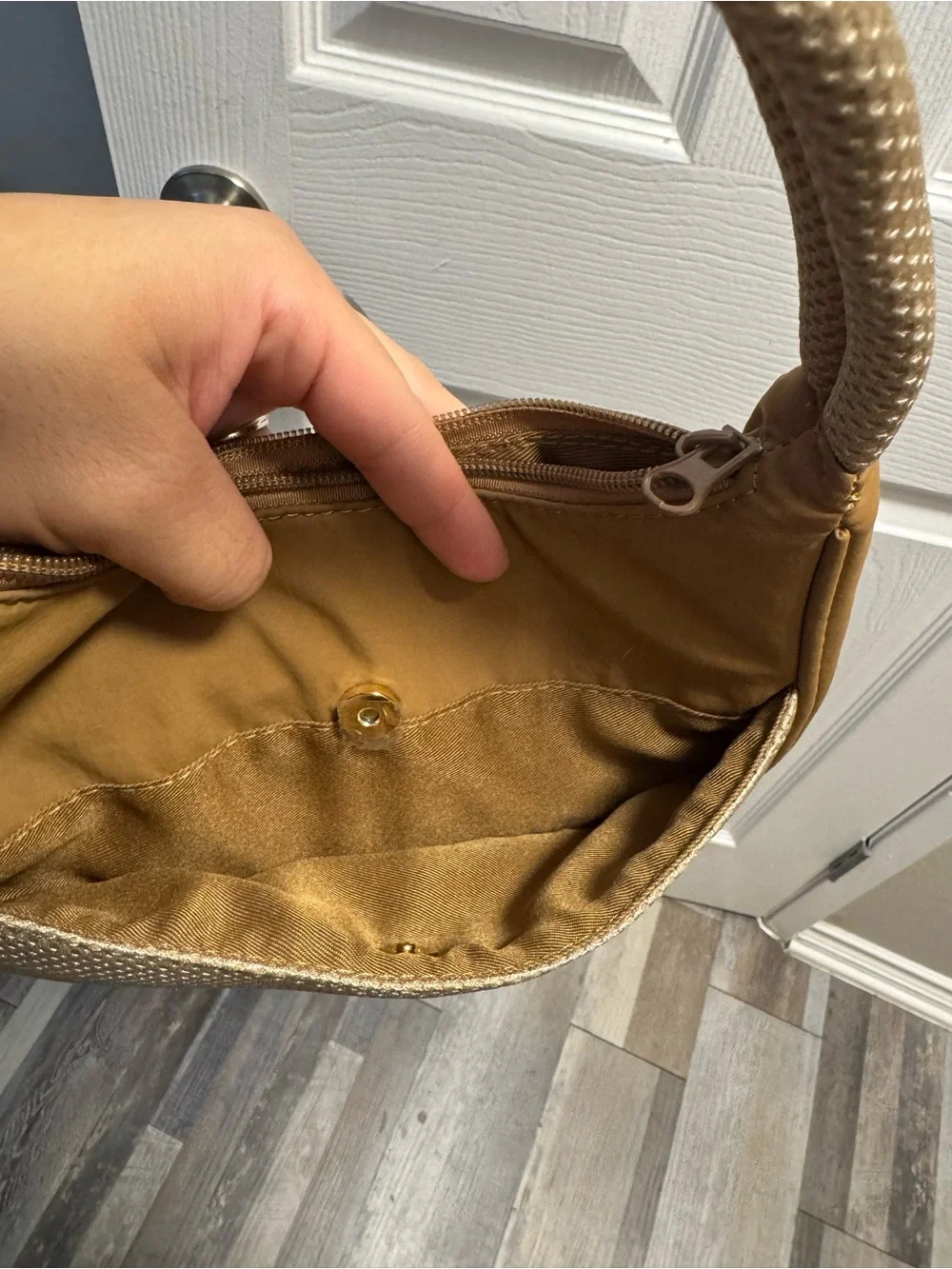 Urban Outfitters Tan and Cream Shoulder Bag